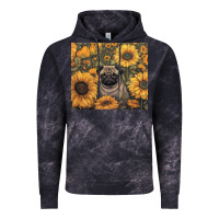 Cloud Black pug Vintage Hoodie - Unal Design