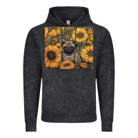 Vintage Black pug Vintage Hoodie - Unal Design