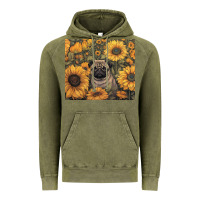 Vintage Olive pug Vintage Hoodie - Unal Design