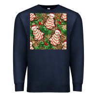Navy Christmas tree cakes Premium Sweatshirt - NancyCooperArtShop