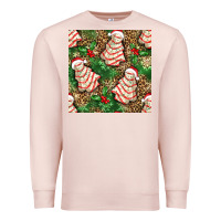 Pale Pink Christmas tree cakes Premium Sweatshirt - NancyCooperArtShop
