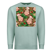 Seafoam Christmas tree cakes Premium Sweatshirt - NancyCooperArtShop