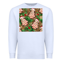 White Christmas tree cakes Premium Sweatshirt - NancyCooperArtShop