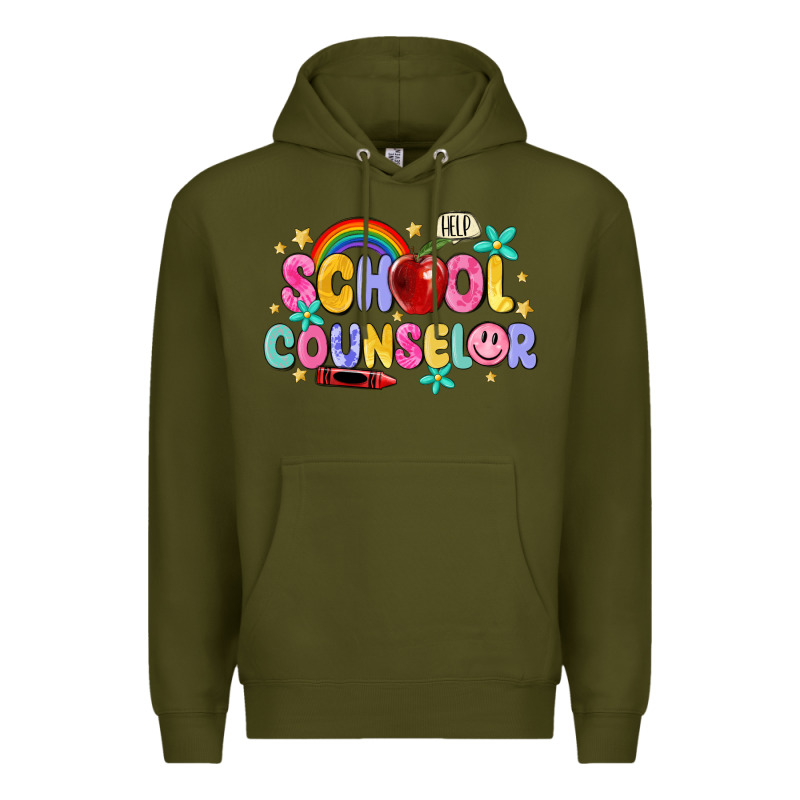 School Counselor Premium Hoodie by MaliasSmallBusiness | Teevron