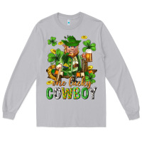 Moon Dust One lucky cowboy with st. patricks elf Long Sleeve Tee - Neo Western