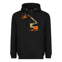Black Boom Lift Heavyweight Hoodie - LillyAllenDesigns