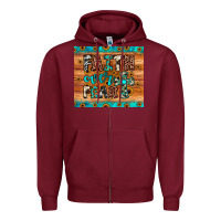 Burgundy faith over fear Zipper Hoodie - JahusDesignShop