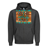 Charcoal Heather faith over fear Zipper Hoodie - JahusDesignShop