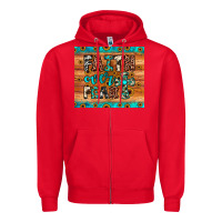 Red faith over fear Zipper Hoodie - JahusDesignShop