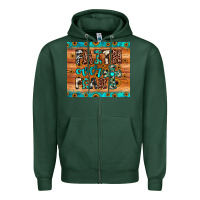 Sports Green faith over fear Zipper Hoodie - JahusDesignShop