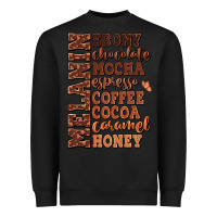 Black Melanin shades of brown Heavyweight Sweatshirt - RanaPortraitStore