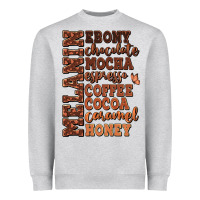 Melanin Shades Of Brown Heavyweight Sweatshirt | Teevron