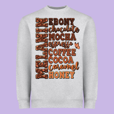 Heavyweight Sweatshirt Melanin shades of brown