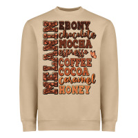 Mushroom Melanin shades of brown Heavyweight Sweatshirt - RanaPortraitStore