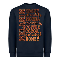 Navy Melanin shades of brown Heavyweight Sweatshirt - RanaPortraitStore