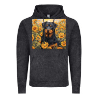 Vintage Black rotweiler Vintage Hoodie - Unal Design