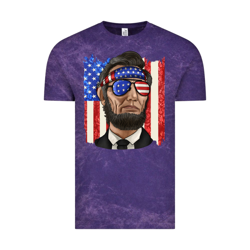 American Flag With Lincoln Vintage Tee by texasbilliewilder | Teevron