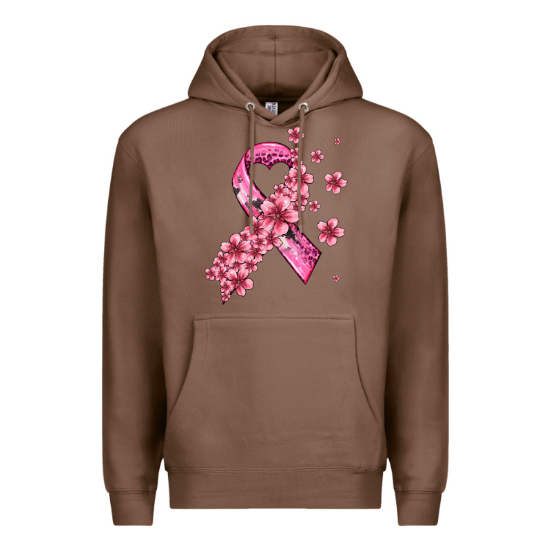 Pink Cancer Ribbon Premium Hoodie by AdoDesignShop | Teevron