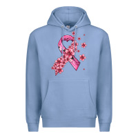 Colony Blue pink cancer ribbon Premium Hoodie - AdoDesignShop