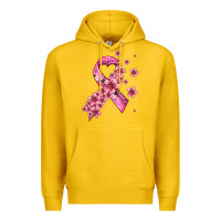 Lemon pink cancer ribbon Premium Hoodie - AdoDesignShop