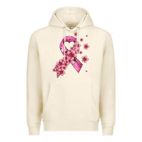 Tofu pink cancer ribbon Premium Hoodie - AdoDesignShop