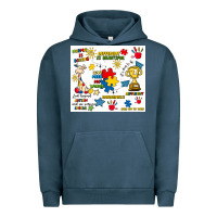 Pigment Midnight Navy autism Urban Hoodie - Artiststas