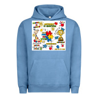 Pigment Pebble Blue autism Urban Hoodie - Artiststas