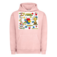 Pigment Salmon autism Urban Hoodie - Artiststas