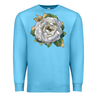 Ocean Blue pillow fight rose Premium Sweatshirt - LillyAllenDesigns