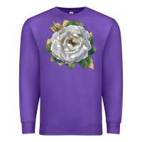 Purple pillow fight rose Premium Sweatshirt - LillyAllenDesigns