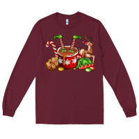 Burgundy chocolate elf Long Sleeve Tee - FaDigitalArtStudio