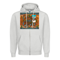 Dove Grey coffee and grace Zipper Hoodie - JahusDesignShop