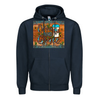 Navy coffee and grace Zipper Hoodie - JahusDesignShop