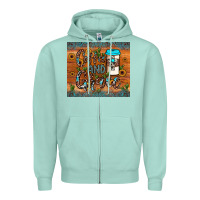 Seafoam coffee and grace Zipper Hoodie - JahusDesignShop