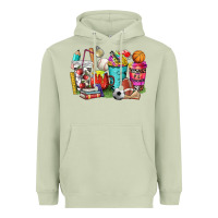 Matcha p.e. teacher coffee cups Heavyweight Hoodie - NancyCooperArtShop