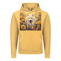 Vintage Mustard samoyed Vintage Hoodie - Unal Design