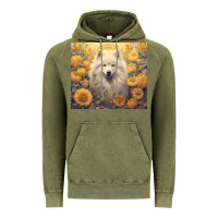 Vintage Olive samoyed Vintage Hoodie - Unal Design