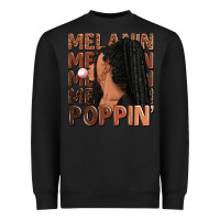 Black Melanin poppin' afro woman Heavyweight Sweatshirt - RanaPortraitStore