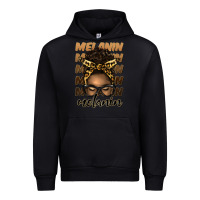 Black melanin afro messy bun Urban Hoodie - Artiststas
