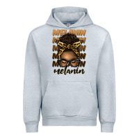 Heather Grey melanin afro messy bun Urban Hoodie - Artiststas