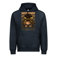 Navy melanin afro messy bun Urban Hoodie - Artiststas