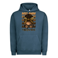 Pigment Midnight Navy melanin afro messy bun Urban Hoodie - Artiststas