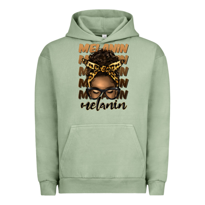 Melanin Afro Messy Bun Urban Hoodie by Artiststas | Teevron