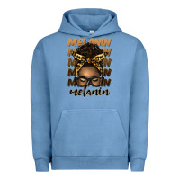 Pigment Pebble Blue melanin afro messy bun Urban Hoodie - Artiststas