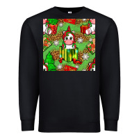 Black Christmas unicorn and gift box Premium Sweatshirt - NancyCooperArtShop