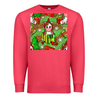 Cardinal Christmas unicorn and gift box Premium Sweatshirt - NancyCooperArtShop