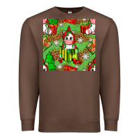 Chestnut Christmas unicorn and gift box Premium Sweatshirt - NancyCooperArtShop