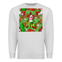 Dove Grey Christmas unicorn and gift box Premium Sweatshirt - NancyCooperArtShop