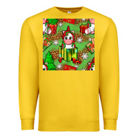 Lemon Christmas unicorn and gift box Premium Sweatshirt - NancyCooperArtShop