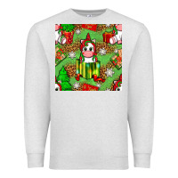 Oatmeal Heather Christmas unicorn and gift box Premium Sweatshirt - NancyCooperArtShop